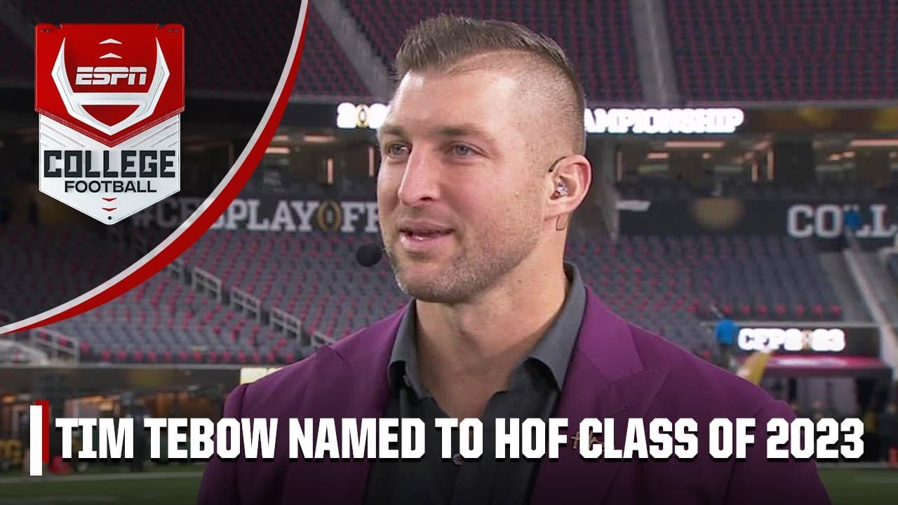 You’ll Love Tim Tebow’s Reaction to His Induction Into the College Football Hall of Fame