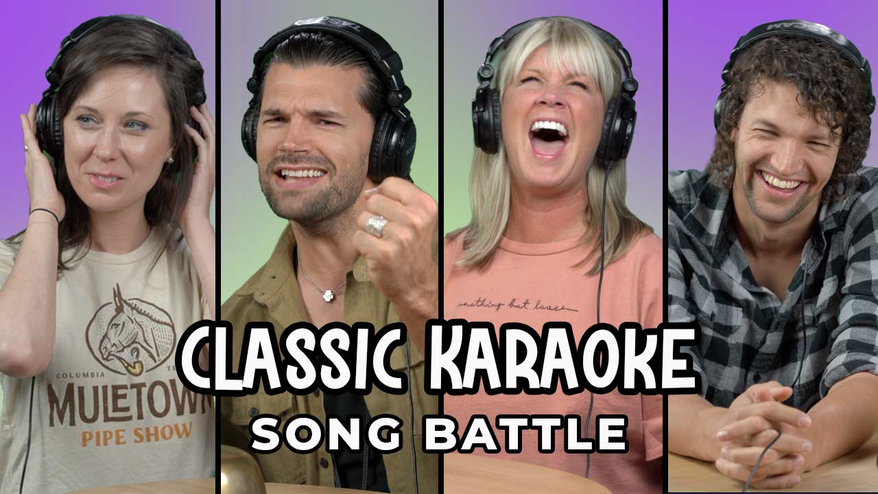 Natalie Grant, Betty Rock, Joel Smallbone, Luke Smallbone. Classic Karaoke Song Battle.