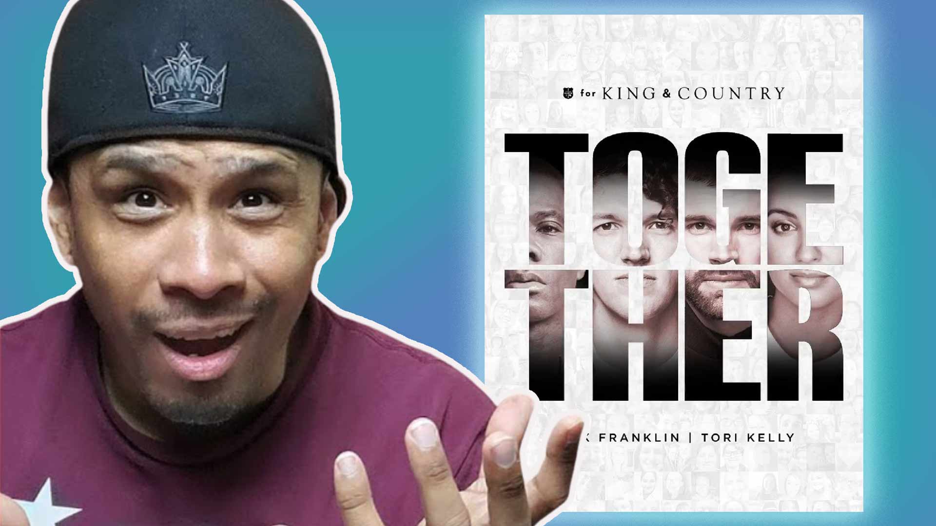 Man Reacts to for KING & COUNTRY's "TOGETHER" with album art in the background