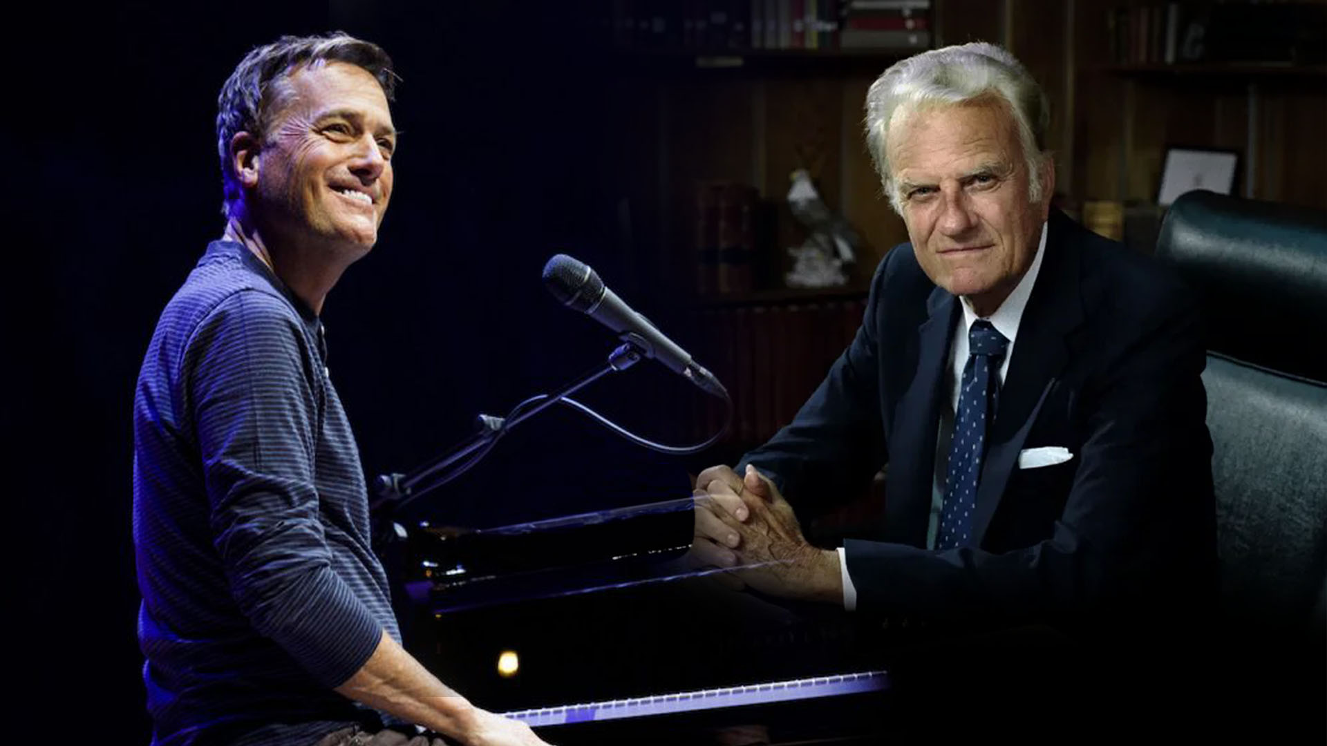 Michael W. Smith and Billy Graham.