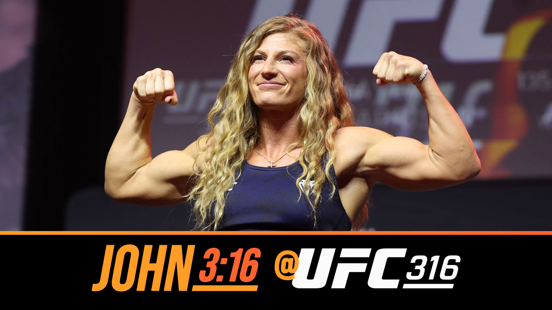 John 3:16 @ UFC 316 Kayla Harrison