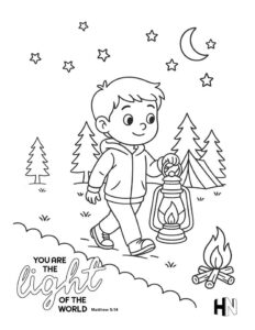 Light of the world Kids Hope Nation Coloring Sheet