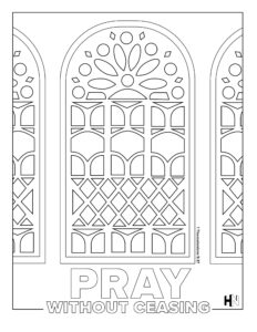 Hope Nation Pray Without Ceasing Coloring Sheet
