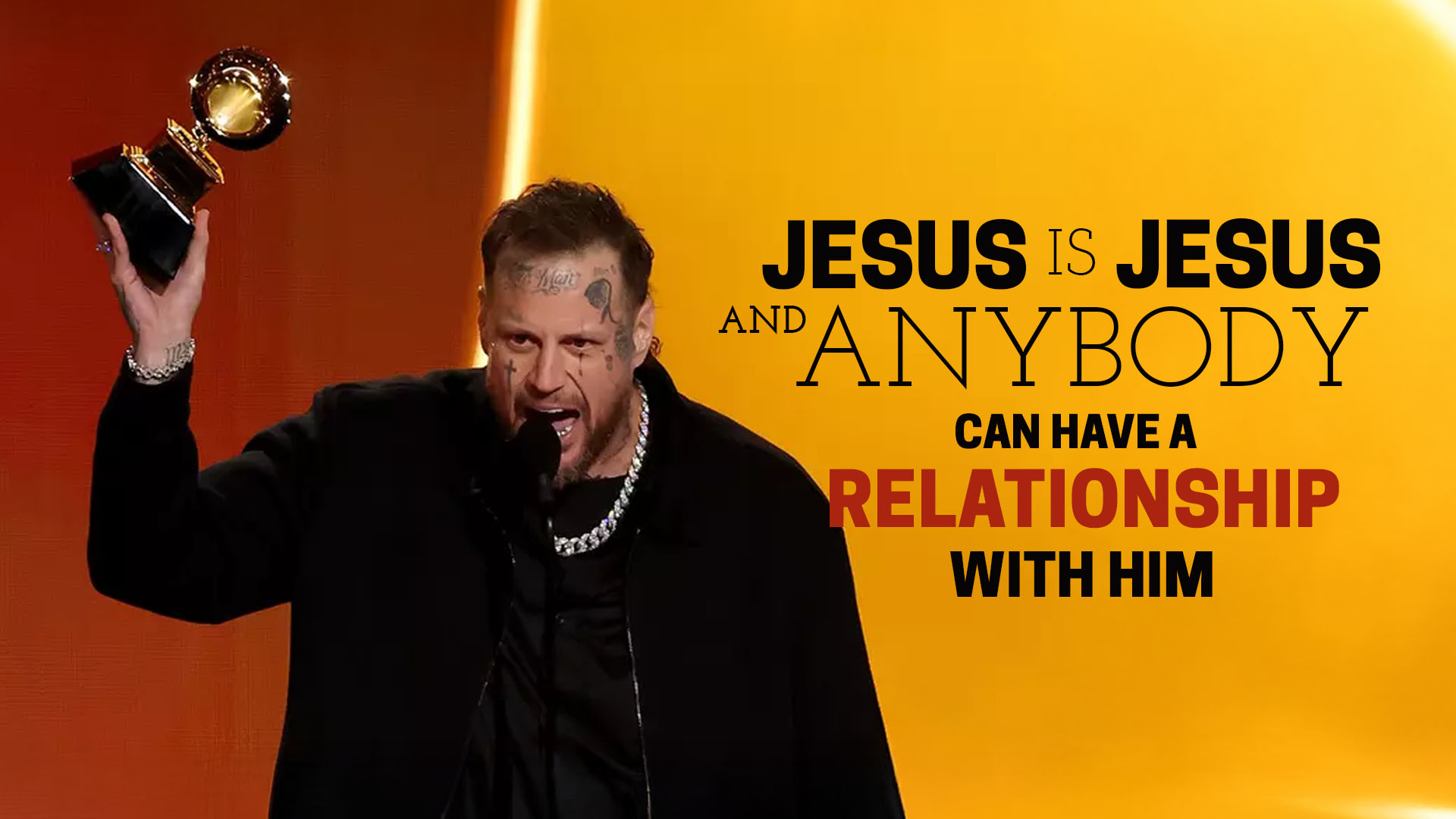 Jelly Roll Gives Testimony at Grammys